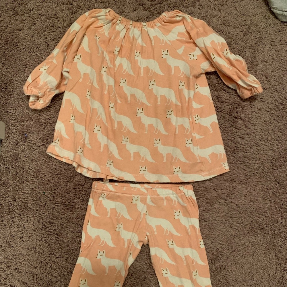 Milk barn matching bamboo dress and legging set